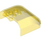 LEGO Jaune transparent Pare-brise 6 x 5 x 2 (92580)