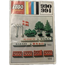 LEGO Trees und Signs (1969 Version mit alten Bäumen und 3 Ziegeln) 990-2 Instructions