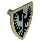 LEGO Triangular Shield (Short) with Black Falcon Yellow Bdr (3846 / 80298)