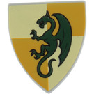 LEGO Triangular Shield (Short) with Dragon (3846 / 91057)