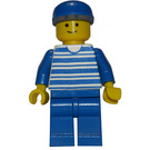 LEGO Truck Driver with Blue Striped Shirt Minifigure