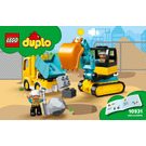 LEGO Truck & Tracked Excavator Set 10931 Instructions