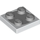 LEGO Turntable 2 x 2 Plate with Medium Stone Gray Top (74340 / 106714)