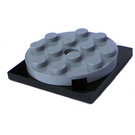 LEGO Turntable 4 x 4 x 0.667 mit Schwarz Verriegeln Base (61485)