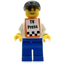 LEGO "TV Press", чорний Кепка Мініфігурка