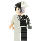 LEGO Two-Ansikte med Svart Rand Höfter Minifigur