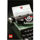 LEGO Typewriter Letter Booklet (21327) (99972)