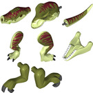 LEGO Tyrannosaurus Rex mit Olive Green Der Rücken