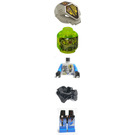 LEGO UFO Alien Blauw minifiguur