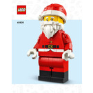 LEGO Up-Scaled Santa Minifigure Set 40820 Instructions