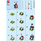 LEGO Valentine Panda 40396 Instrukce