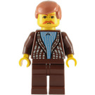 LEGO Vernon Dursley с кафяво Cardigan Минифигурка