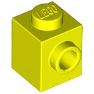 LEGO Levendig geel Steen 1 x 1 met Stud Aan een Kant (87087)