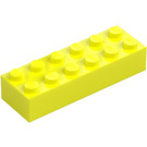 LEGO Levendig geel Steen 2 x 6 (2456 / 44237)