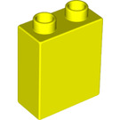 LEGO Vibrant Yellow Duplo Brick 1 x 2 x 2 (4066 / 76371)