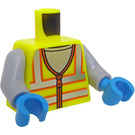 LEGO Giallo vivace Maintenance Minifigure Busto (973 / 76382)