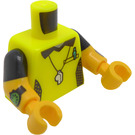 LEGO Levendig geel Minifiguur Torso Voetbal Referee (973 / 78568)