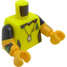 LEGO Vibrant Yellow Minifig Torso Football Referee (973 / 78568)