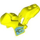 LEGO Leuchtendes Gelb Motorrad Fairing mit Circuitry (18895 / 102429)