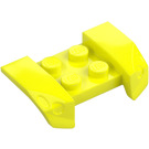 LEGO Lysande Gul Stänkskydd Platta 2 x 4 med Overhanging Headlights (44674)