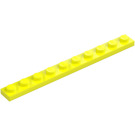 LEGO Żywy żółty Płytka 1 x 10 (4477)