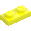 LEGO Levendig geel Plaat 1 x 2 (3023 / 28653)