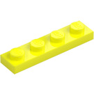 LEGO Żywy żółty Talerz 1 x 4 (3710)