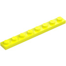 LEGO Zářivě žlutá Deska 1 x 8 (3460)