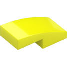 LEGO Vibrant Yellow Slope 1 x 2 Curved (3593 / 11477)