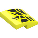 LEGO Vibrant Yellow Slope 2 x 2 Curved with Black Scales (15068 / 101401)