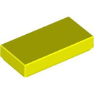 LEGO Leuchtendes Gelb Fliese 1 x 2 mit Nut (3069 / 30070)