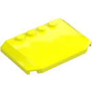 LEGO Vibrant Yellow Wedge 4 x 6 Curved (52031)