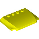 LEGO Vibrant Yellow Wedge 4 x 6 Curved (52031)