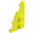 LEGO Amarillo vibrante Cuña Placa 2 x 4 Ala Izquierda (65429)