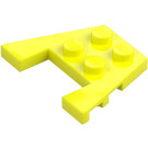 LEGO Kirkkaankeltainen Kiila Levy 3 x 4 nupin lovilla (28842 / 48183)