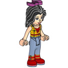 LEGO Vicky with Sand Blue Trousers and Bow Minifigure