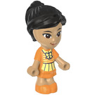 LEGO Victoria met Oranje en Geel Jurk Minifiguur