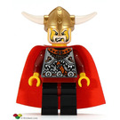 LEGO Viking King z Czerwony Peleryna Minifigurka