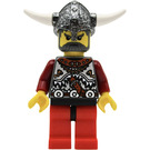 LEGO Viking Red Chess Bishop with Glued Horns Minifigure