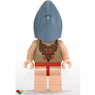 LEGO Viktor Krum met Sand Blauw Haai Hoofd Minifiguur