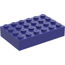 LEGO Paars (Violet) Steen 4 x 6 (2356 / 44042)