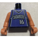 LEGO Violet Minifigure NBA Torso Stojakovic / Sacramento