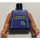 레고 보라색 미니피규어 NBA 몸통 Stojakovic / Sacramento