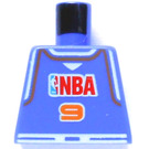 LEGO Violet Minifigure NBA Torso with NBA Player Number 9