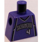 LEGO Violet Minifigure NBA Torse avec Sacramento Kings #4