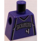 LEGO Fiolett Minifigur NBA Overkropp med Sacramento Kings #4