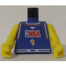 LEGO Fialová NBA player, Number 1 Trup