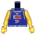 LEGO Paars (violet) NBA player, Number 7 Torso