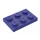 LEGO Violet Plate 2 x 3 (3021)