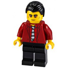 LEGO Vito jossa Musta Lyhyt kammattu Hiukset ja Striped Tie Minihahmo